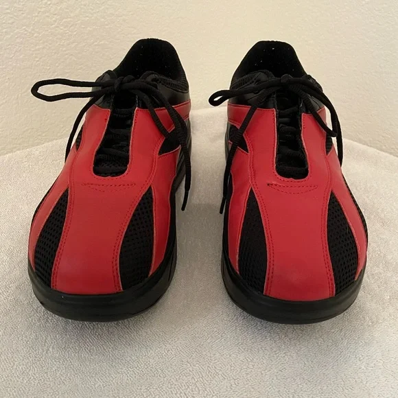 MBT RARE FLAME RED/BLACK PHYSIOLOGICAL ROCKER SHOES SIZE 8 1/2  WORN ONCE - Picture 3 of 10